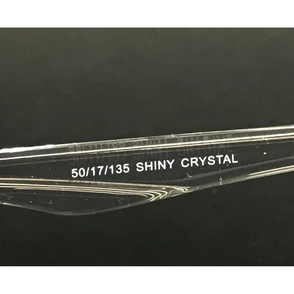 Enhance Eyeglasses Frames 4200 SHINY CRYSTAL Rectangle Full Rim 50-17-135